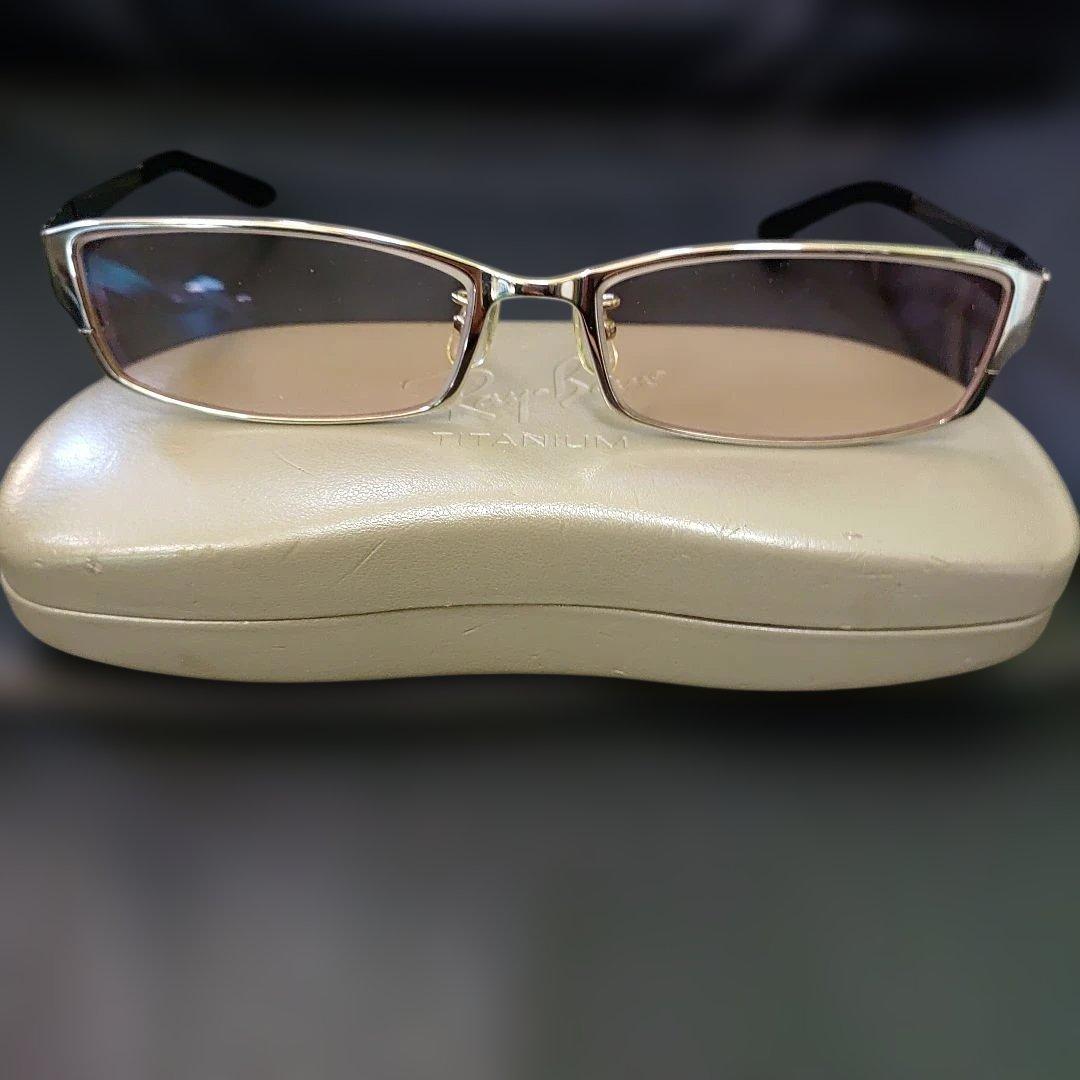 Ray-Ban チタン サングラス ブラウンレンズ