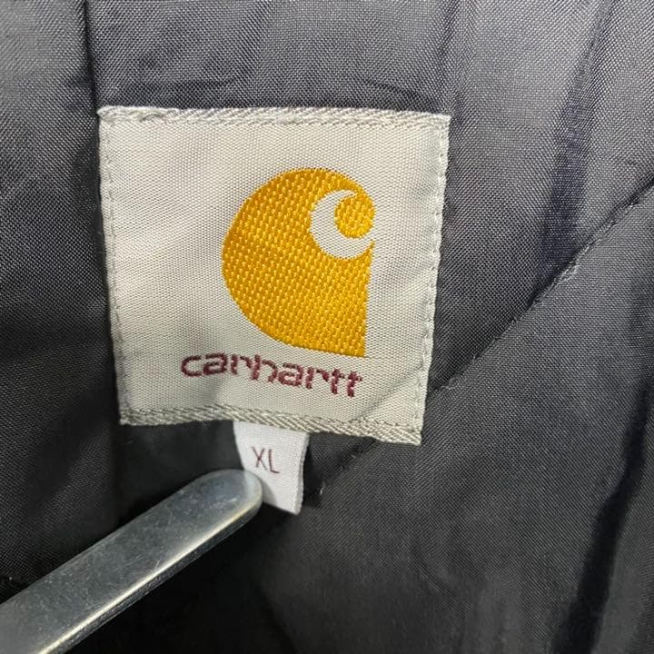 vintage《カーハート》中綿 モッズコート/ブラック/メンズ2XL