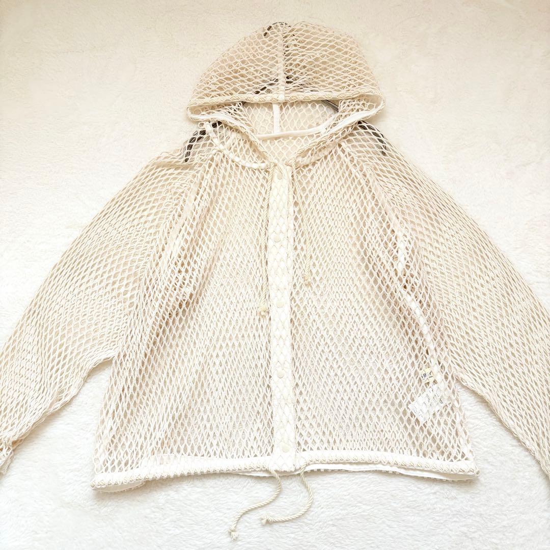 BEAMS BOY ビームスボーイ　ビッグメッシュフーディー　パーカー　洗濯◎