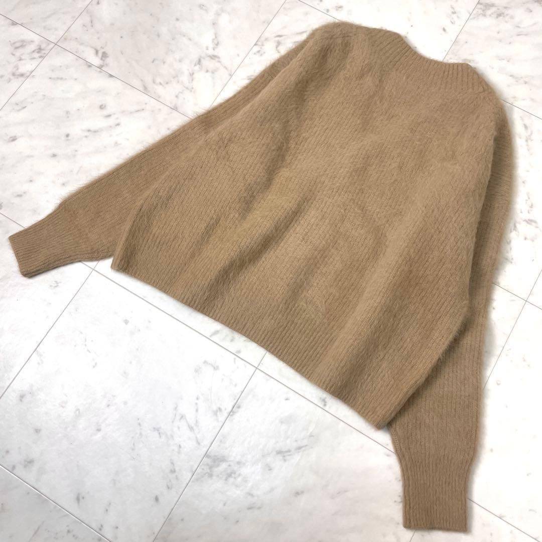 【未使用級】ガリャルダガランテ 23AW カシミヤ混カーディガン F キャメル