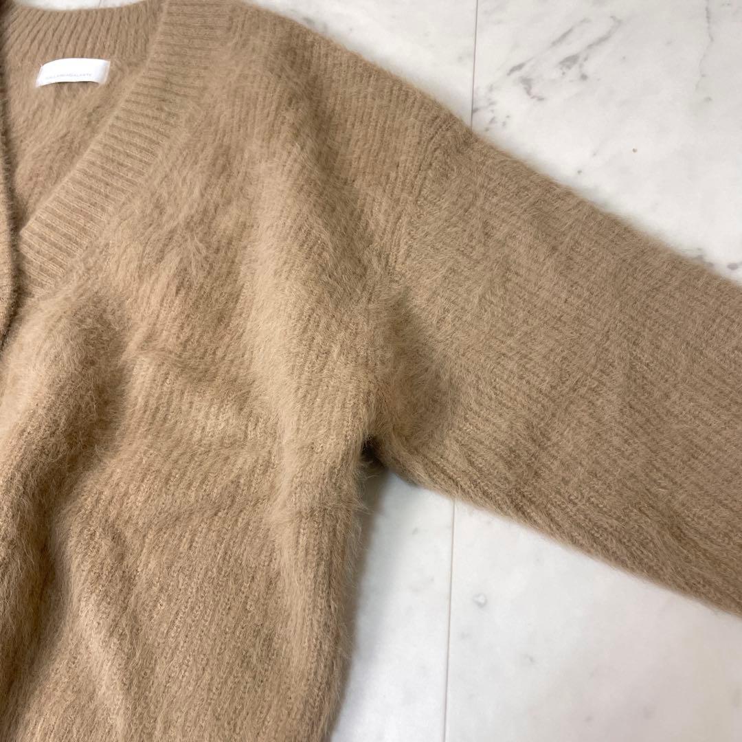 【未使用級】ガリャルダガランテ 23AW カシミヤ混カーディガン F キャメル