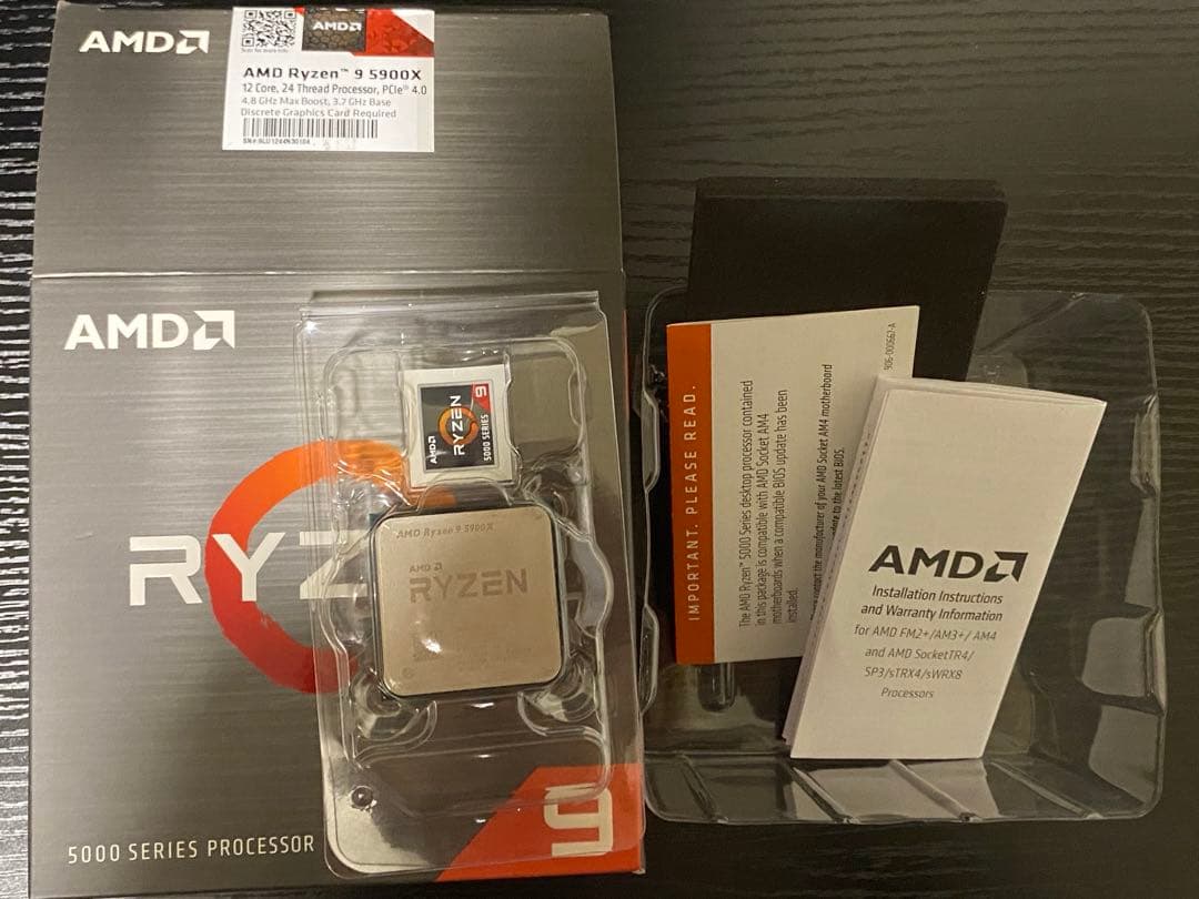 AMD Ryzen 9 5900X CPU+マザーボードセット