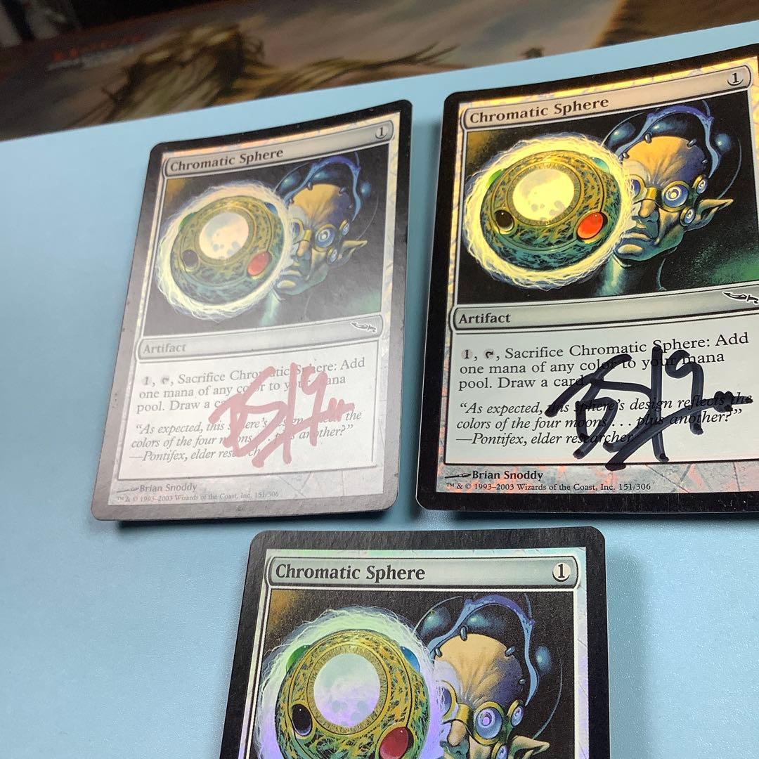 彩色の宝球　MRD英語foil サインド　3枚セット