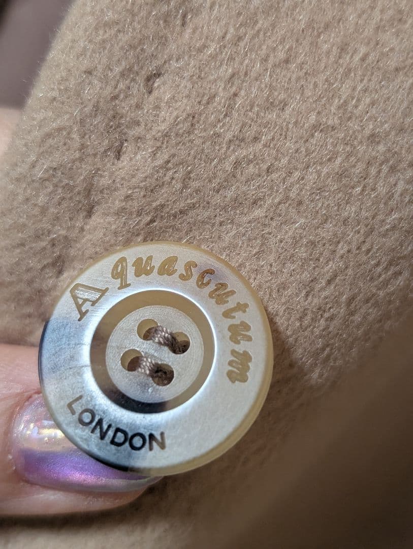 Aquascutum ベージュ カシミアコート