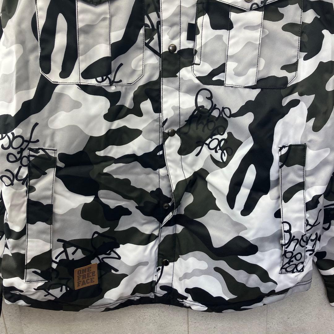 ONE FREE FACE ワンフリーフェイス スノボウェア 迷彩 マルチカラー