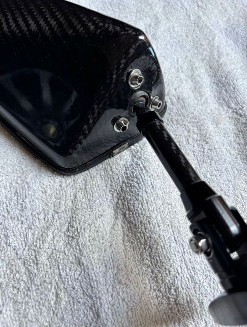 ATECHカーボンファイバー製バイクミラー