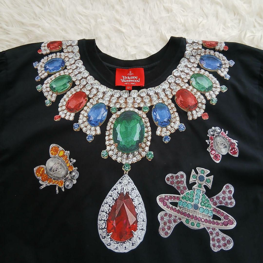 【美品】【Vivienne Westwood】ジュエリー プリント Tシャツ