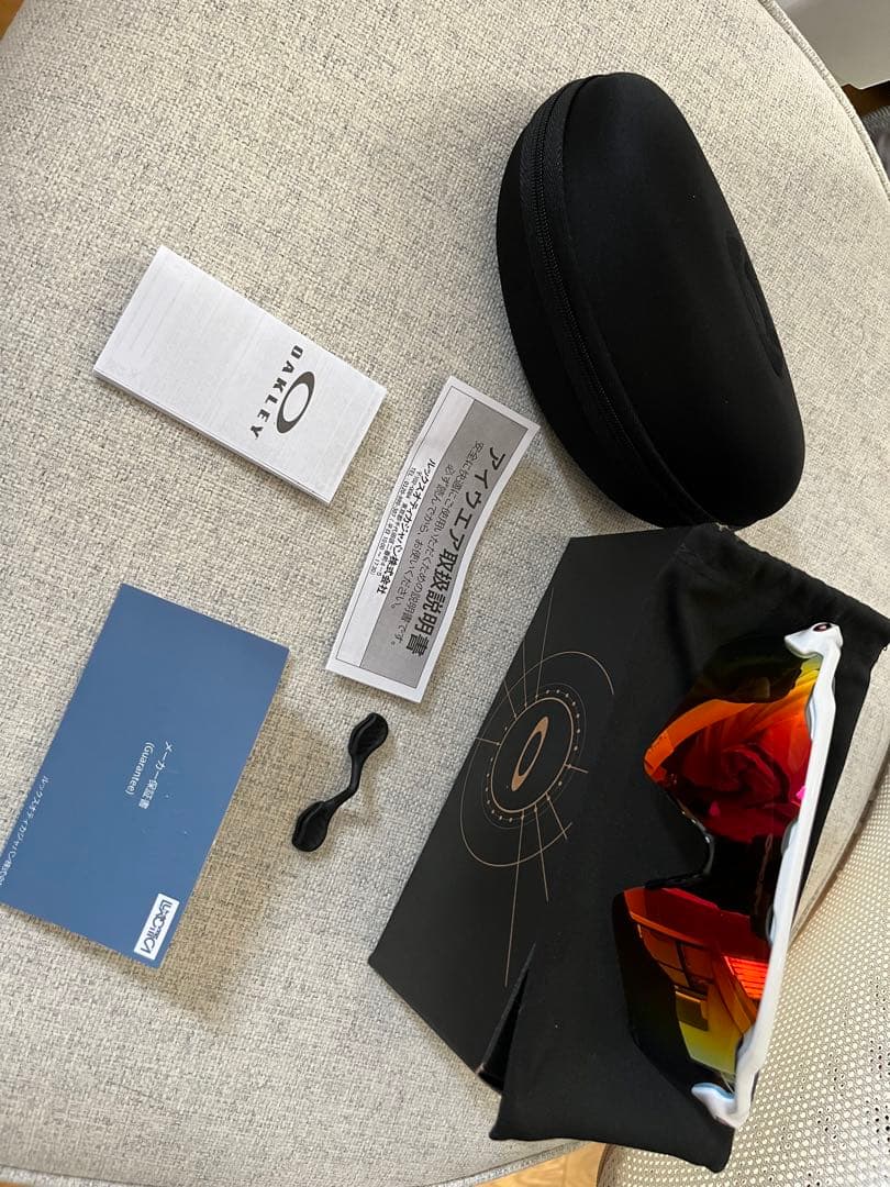 オークリー サングラス レーダーEV パス プリズムルビー 購入店のレシート付き