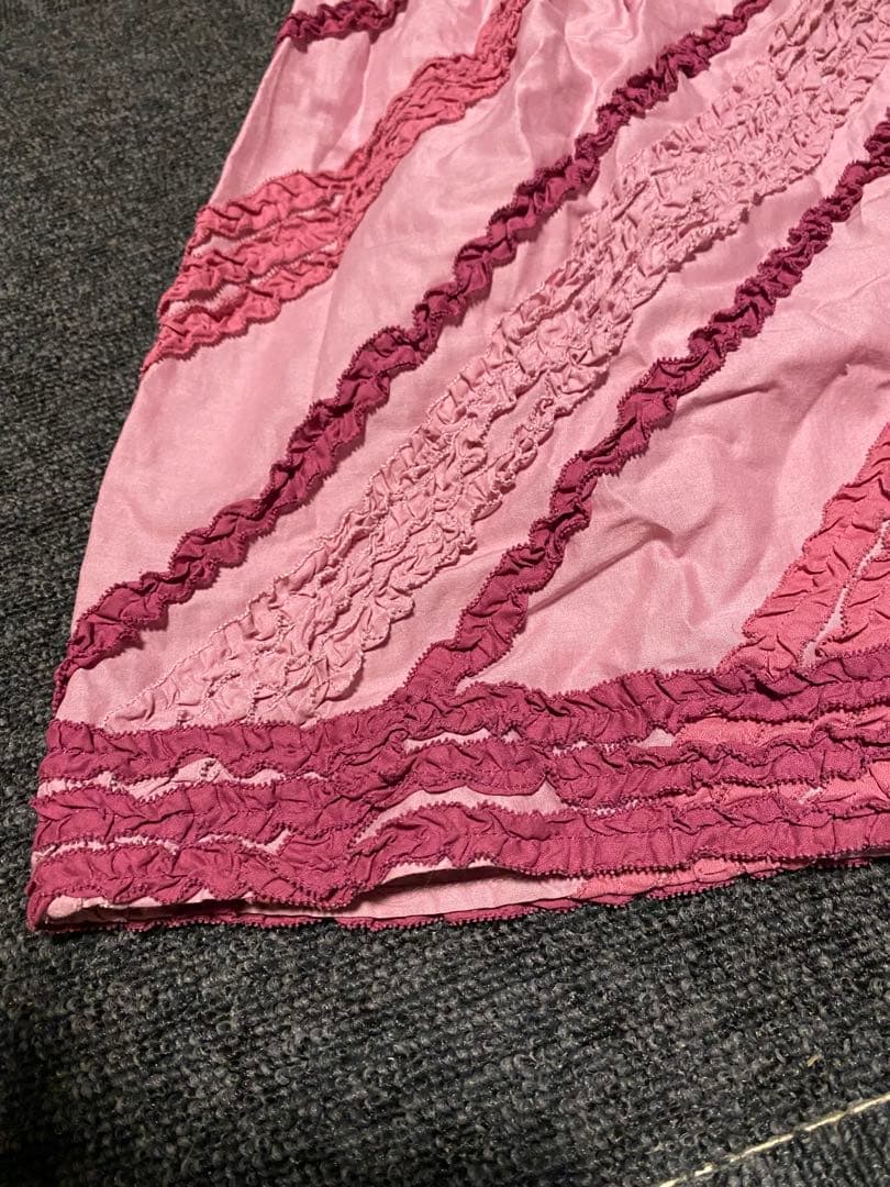 PINK HOUSE ピンク ストライプ ロングスカート