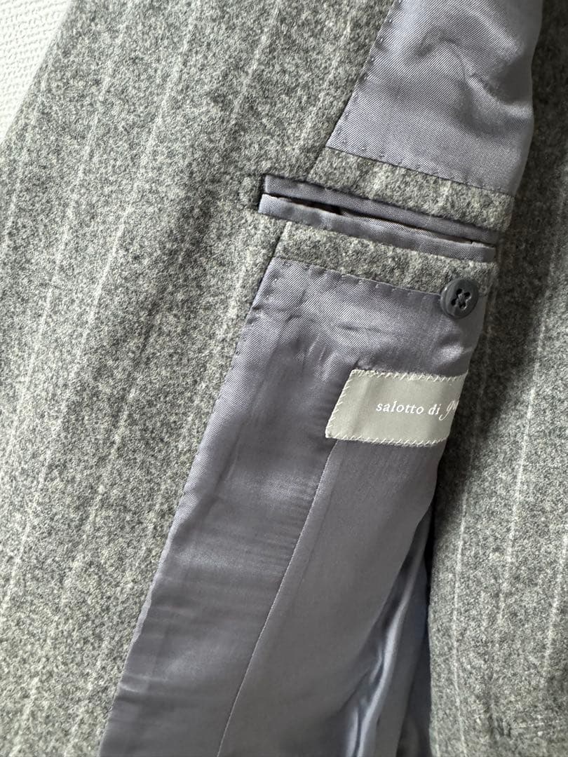 guji RING JACKET FOXミディアムグレーダブルスーツ 46美品