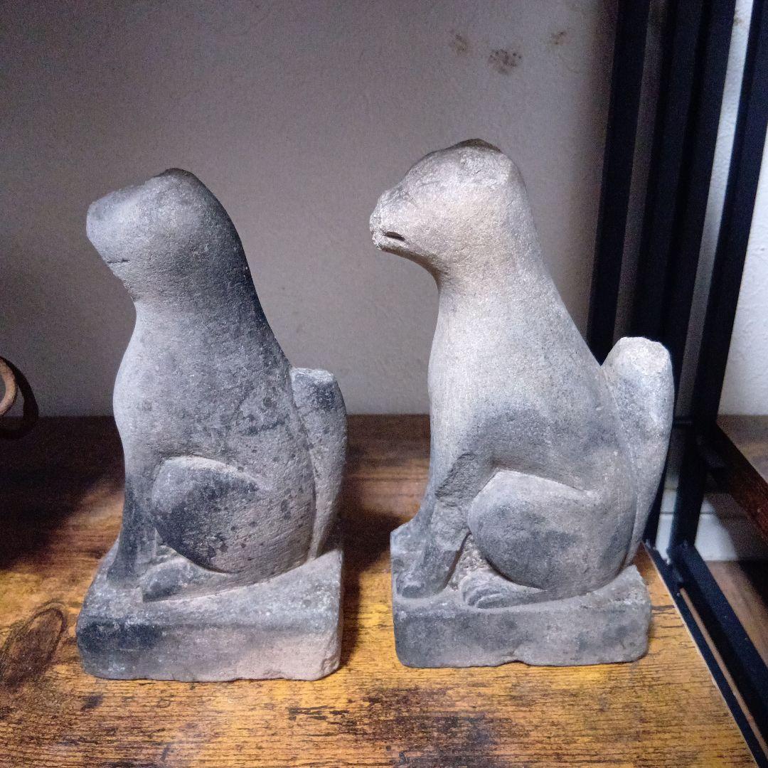 秩父の稻荷像 狐 民間信仰 お稲荷様 石像 呪物 奉納 神社