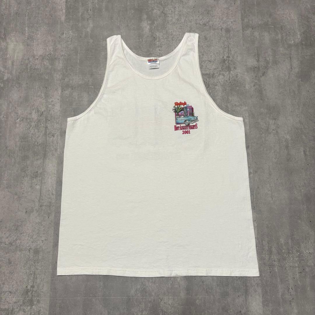 00s Hanes USA製　ヴィンテージ　タンクトップ　クラッシックカー