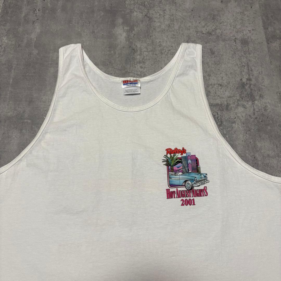 00s Hanes USA製　ヴィンテージ　タンクトップ　クラッシックカー