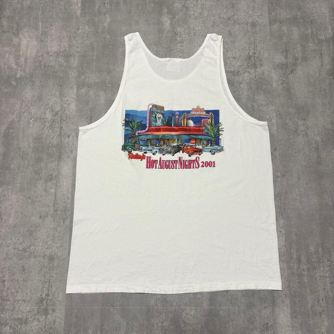 00s Hanes USA製　ヴィンテージ　タンクトップ　クラッシックカー