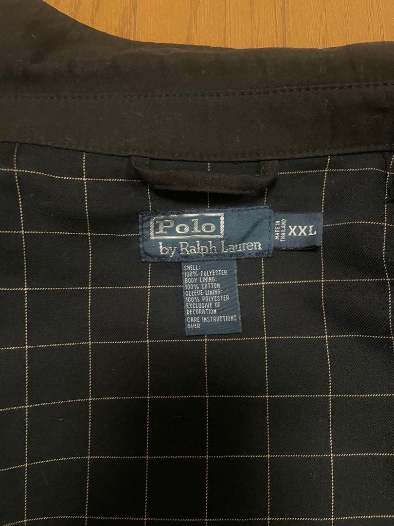 ポロ　ラルフローレン　スイングトップ　ブラック　美品