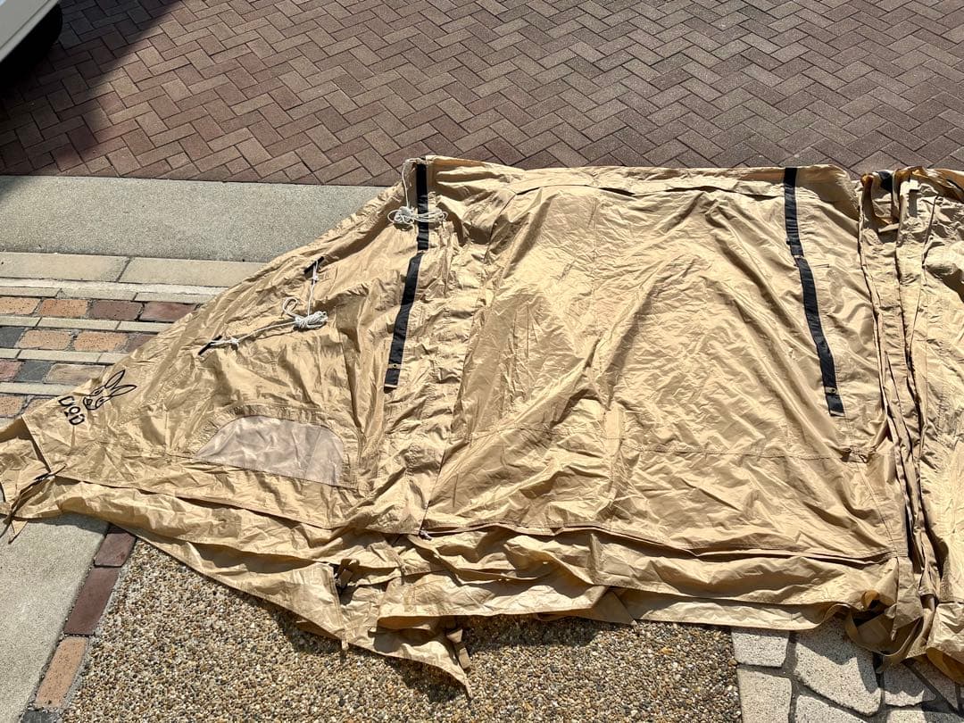 【まき】 DOD カマボコテント 3S タンカラー★ 過保護張り使用