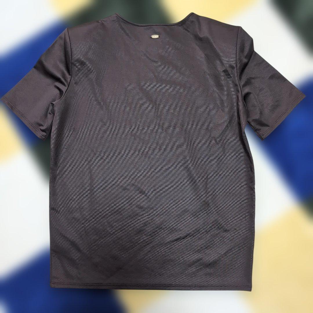 【試着のみ】アニュアンス　グロッシーカットソー　ブラウン