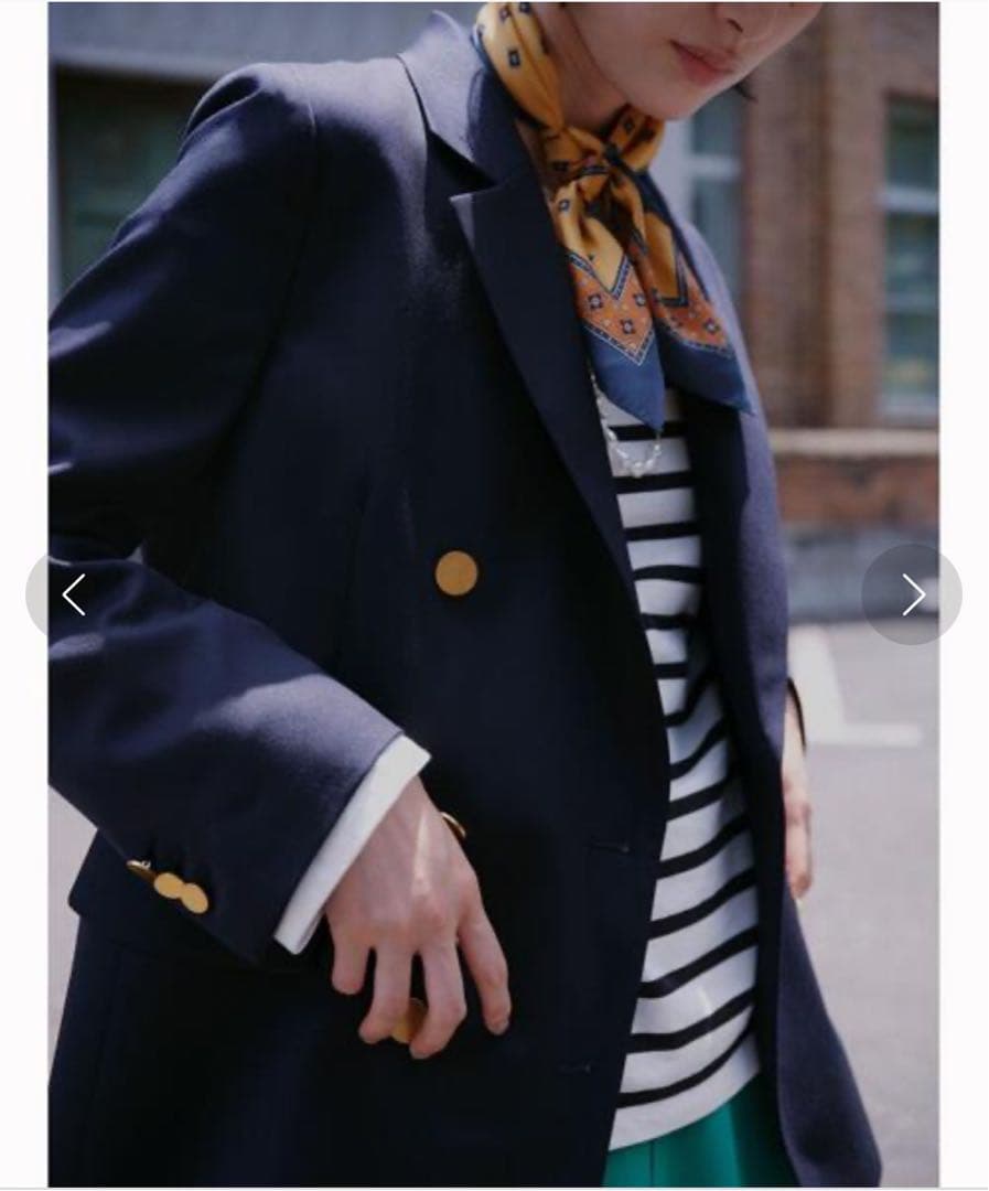 グリーンレーベルリラクシング　TWツイル テーラージャケット　36　ネイビー