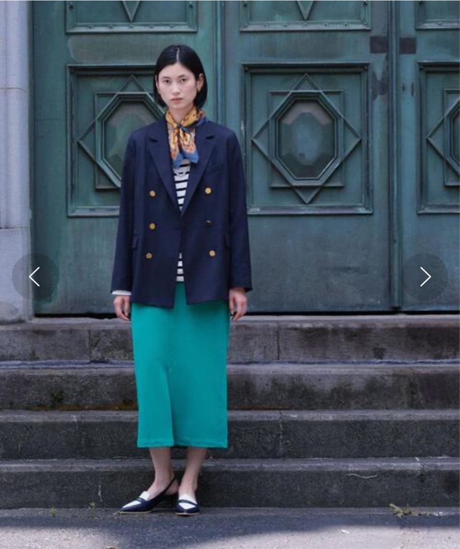 グリーンレーベルリラクシング　TWツイル テーラージャケット　36　ネイビー