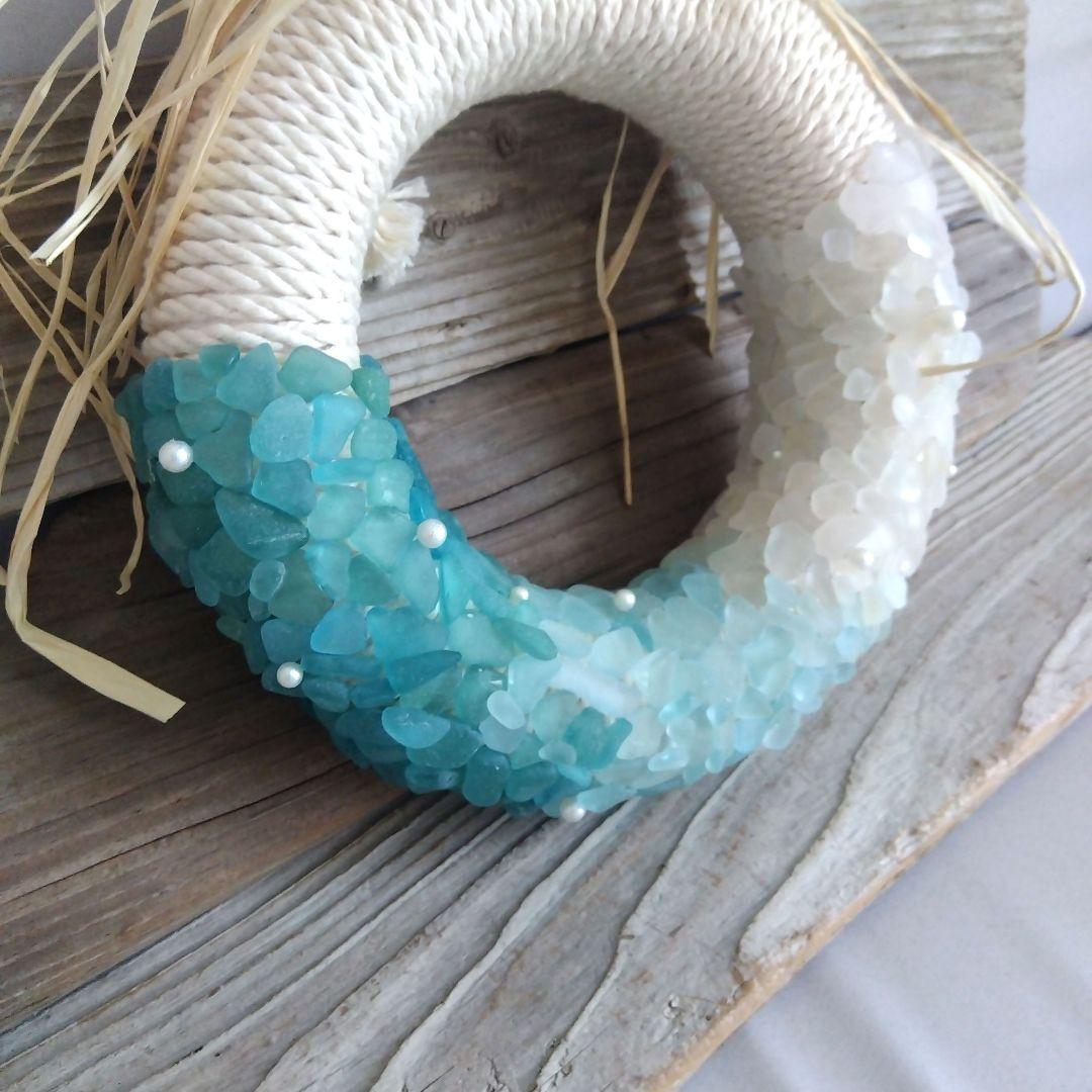 ぴょん シーグラスリース