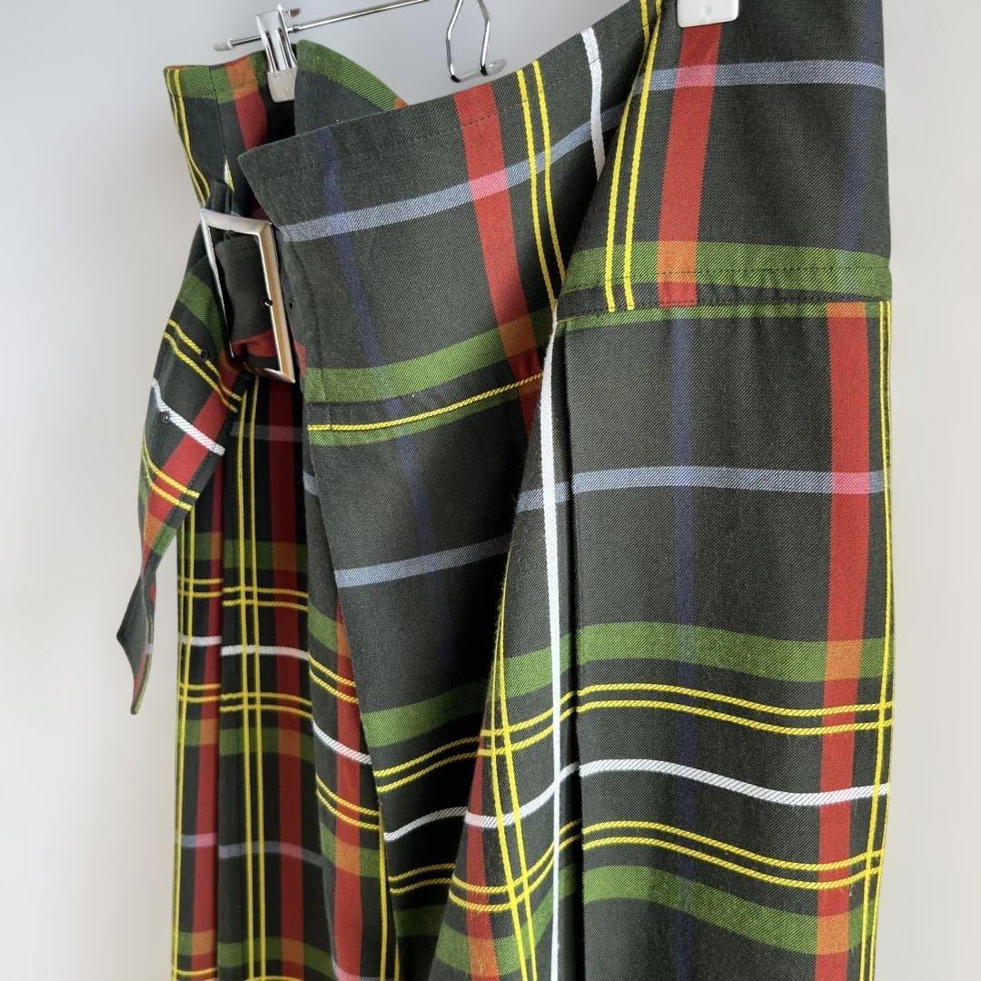 ワイズ Y's ヨウジヤマモト ウ　チェックスカート 巻きスカート