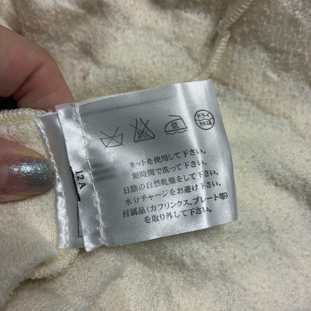 CHANEL シャネル パイル地 コットン ワンピース ココボタン